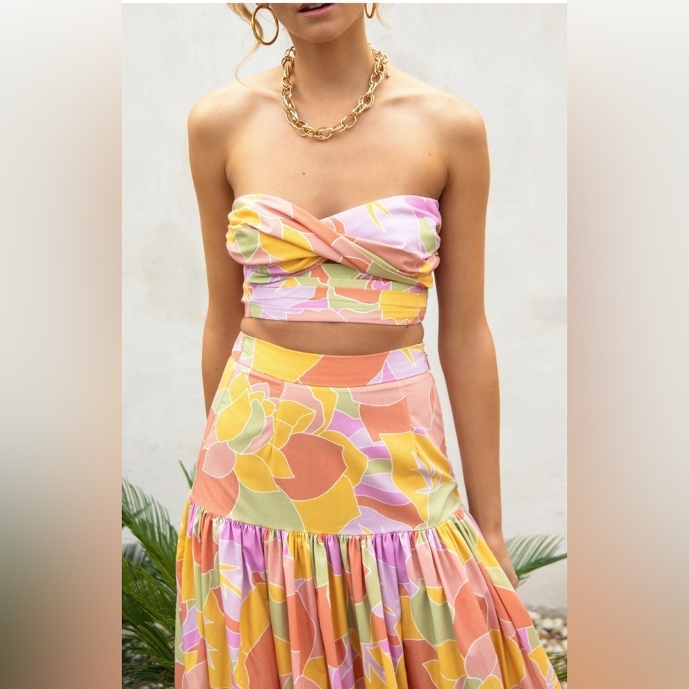 Runaway The Label Ayla Bandeau Crop Top